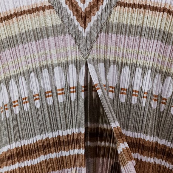 Issey Miyake Pleats Please V-Neck Bowling Sweater - Picture 7 of 9